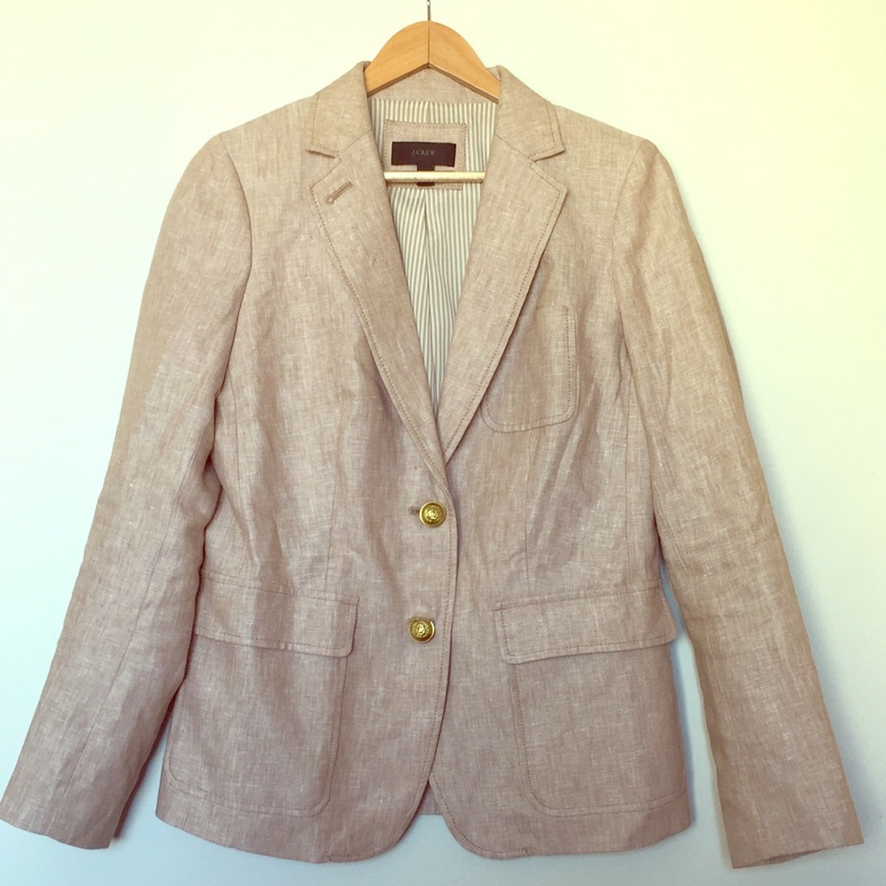 J. Crew linen blazer!